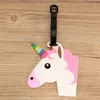 Travel Accessories Unicorn Luggage Tag Creative Silica Gel Suitcase ID Address Holder Baggage Boarding Tags Portable Label5822697