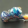 glass smoking pipe fluorescent tobacco pipe tobacco Hand Pipes pyrex colorful spoon glass water pipe Smoking Accessories