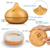 300ml Air Humidifier Diffuser Aroma Lamp Electric Aroma Diffuser Mist Maker for Home-Wood