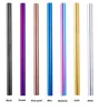 Milk beverage straws stainless steel straw 215*12 dazzle colors environmental protection Reusable Straw Drinking Straws Tools I350