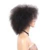 Fashion 6 inch Kinky Curly short Afro Wigs 6inch nature black Synthetic Wig For Women 90g2252110