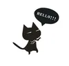 Adesivi per auto Cartone animato Gatto Dì CIAO Gatto con lettere inglesi Car Scratching Covers Spedizione per posta 20Pcs / Lot