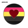 Gay Pride Aseksualna flaga Rozet Metal Chapas Metalicas Pins Icon Plecak Broszka na prezent