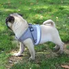 New type of Pet Dog Mesh Harness and Nylon Leash Set with Reflective Strap 4 Colors 5 Sizes