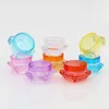 3g 5g Colored Diamond Shape Cream Jar Empty Face Cream Cosmetic Sample Container Free Shipping LX3298