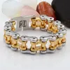 Vélo Bracelet Bracelet Hommes Femmes 230 MM 316L En Acier Inoxydable Bijoux Argent Or Chaîne Conception Cadeau Spécial KALEN