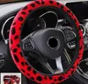 Winter Universal Soft Leopard Warm Pluche Covers Auto Stuurwiel Cover Auto-Styling Velvet Auto Decoratie