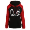 Par Hoodie - King och Q His and Hers - New Design Par Matching Hoodie