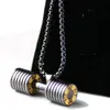 Dumbbell Necklace Men and women Barbell Pendant Foreign trade Jewelry Fashion Fitness New Pendants Europe and America Wholesale