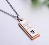 free shipping Stainless steel female model water diamond star square necklace Korean fashion titanium steel hang decoration popular hot fash