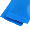 5x7cm2x275in Épais poly fermeture éclair trois côtés joint plat pochettes bleu petits sacs en plastique refermables pour le ménage package8155077