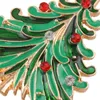 Çiçekler Garland Noel ağacı Broşlar ilmek Elmas pimleri 2018 Noel sıcak satış takı 18 K altın kaplama Kostüm Aksesuarları
