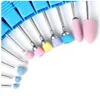 Diamond Ceramic Rotary Burr Nail Files Cuticle Clean Mills Brush for Electric Manicure Nail Drill Accessories nail art decoration 4852172