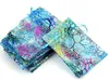 100pcs Blue Coral Organza Bags 9x12cm Small Wedding Gift Bag Cute Candy Jewelry Packaging Bags Drawstring Pouch282B