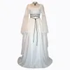 Medieval Women's Solid Vintage Victorian Gothic Dress Renaissance Maiden Dresses Retro Long Gown Cosplay Costume For Halloween