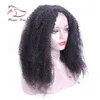 Afro perwersyjne kręcone 360 ​​koronki przednie peruki dla czarnych kobiet Brazylijski Remy Hair Human Włosy Peruki przed oskubami z włosami