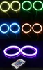 2018 New RGB Color LED COB Angel eye Ring 60mm 70mm 80mm 90mm 100mm 110mm 120mm Remote Control Car Stying Daytime Running Light6124120