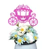 50st Carriage Cupcake Cake Toppers Flagga för Bröllopsfest Årsdag Födelsedag Baby Shower Dekorationer Tillbehör