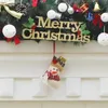 Julstrumpor Handgjorda hantverk barn godis gåva Santa väska Claus Snowman Deer Stocking Socks Xmas Tree Decoration Toy Gift # 62 63 64