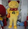 2018 Vendita diretta in fabbrica adulto Maneki Neko mascotte Fortune Cat costume fortunato vestito di peluche gatto in vendita