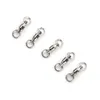 High Quanlity Ball Bearing Swivels with split ring 08 Ball Bearing Stainless Steel Fishing Rolling Swivels Connector3328302