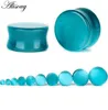 NIEUWE Oor Expander Oor Piercing 1 paar Opalite Steen Oordopjes Tunnels Meters Expander Body Piercing Jewelry339a