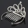 Meisjes kronen met steentjes bruiloft sieraden bruids hoofdeces verjaardagsfeestje prestaties pageant crystal tiaras bruiloft accessoires # BW-T075