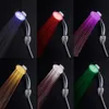 Romantic Automatic Magic 7 Color 5 LED Lights Handing Rainfall Shower Head Single Round Head for Water Bath Bathroom