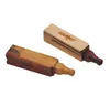 New pure handmade wooden pipe telescopic single hole cigarette holder cigarette holder RAW pipe