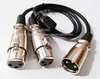 Câbles Audio, Double XLR 3Pin Femelle vers XLR-3Pin Mâle Audio-Splitter Microphone Extension Connecteur Câble 0.5M/1PCS