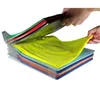 10 lager byxor Holders Anti-Wrinkle Neat Clothes Storage Organizer Holder Rack Ezstax T-shirt Folding Board Travel Closet Organizer