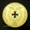 Ücretsiz Kargo Deutsche Reichsbank 1888 Altın Kaplama Sikke ile Alman Sikke, 50 adet / grup Ücretsiz Kargo