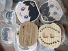 Moda Denti da latte Scatola di immagazzinaggio in legno Ragazze Ragazzi Immagine Bambini Dente Salva Scatola di lana Regalo creativo per bambini Kit da viaggio Inglese Spani2394324