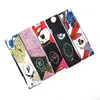 Мода шарфы маленькая лента Таро 26 букв напечатанный переплетный мешок Twill Имитация шелковый шарф женские повязки 100x6см оптом