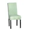 Comwarm Solid Color Dining Room Chair Cover Spandex Stretch Polyester Seat Cover Anti-dirty Chair Protective Case For Restaurant