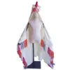 INS children boys girls tassel Knit Blankets cartoon horse Hooded Cape Warm winter Shawl cloak for Baby Christmas Sleeping Swaddle C5410