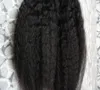 8A Brazilian coarse yaki Hair 1g Micro Double Loop Hair Extensions 200g 200s kinky straight Micro Ring hair extensions