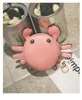 Kids Coin Portemonnees Mode Cartoon Little Crab Design Tassen Autosleutel Pendant Bag met Ring Meisjes Leren Kaart Tas Mini Schouders Tassen