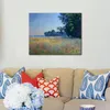 Hand Painted Canvas Art Claude Monet Oil Paintings Reproduction Oat and Poppy Field Giverny for Office Wall Decor246U