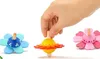 Kids Retro toys flower trottola di legno 4 colori Giocattoli per il relax per bambini gioco di gruppo funky colorato legno peg-top