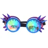 Kaléidoscope Lunettes de soleil Halloween Femmes Spectacles Femme Punk Rave Festival Party Eyeglasse Lunets pour femmes