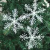 Snowflake Decorazione natalizia Snowflake Christmas Tree Christmas Candant Plastic Plastic Snow Flakes Festive Party Forniture DHL GRATUITA WX9-760