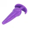 6 pezzi set TPR lunghi giocattoli del sesso anale tappi di testa morbidi per le donne blackpink perline anali sexy per adulti butt plug con 3 perline Y18930021146304