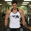 Erkek Tankı Tops Erkek Fanila Spor Giyim Patchwork Spor Salonları Vücut Geliştirme Erkekler Fitness Egzersiz Giyim Yelek Kolsuz Gömlek