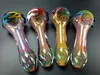 Newest Colorful Pyrex Glass Smoking Pipe Bong Tube Complex Pattern Innovative Design Easy Clean Portable High Quality Hot Sale DHL Free