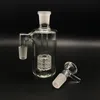 Apanhador de cinzas de vidro 14 mm 18 mm 4,5 polegadas Mini bongo de vidro apanhadores de cinzas grosso Pyrex transparente Bubbler Ashcatcher com tigela de vidro grátis