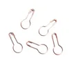 Glödande säkerhetsstiftpaket med 1000 Rose Gold ColorFashion Pear Shaped Safety Pin Steel Made 9136999