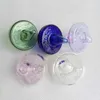 Bouteille en verre colorée UFO Carb Cap Dome 35mm OD 7 tuyaux de couleur Accessoires pour fumeurs Quartz Banger Nail Bangs d'eau narguilés Oil Rig