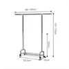 2019 Groothandel Mini Layer Netwerk Horizontale Bar Verstelbare Garment Rack Hanger Storage Organizer Silver