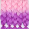 Synthetic Braiding Hairs Crochet Braids Hair Extensions Jumbo Braids 24inch Ombre Kanekalon Hairstyles Pink Blonde Red Blue Xpression Braidin